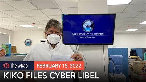 Pangilinan files cyber libel complaint vs YouTube channel.